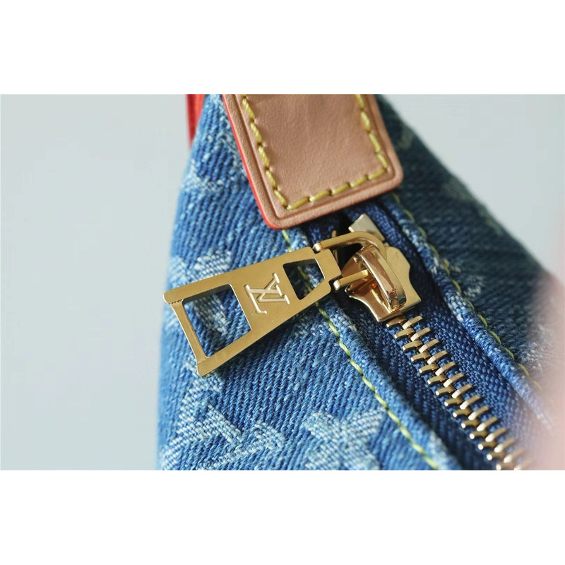 l**is V*t*n hills pochette bag denim blue