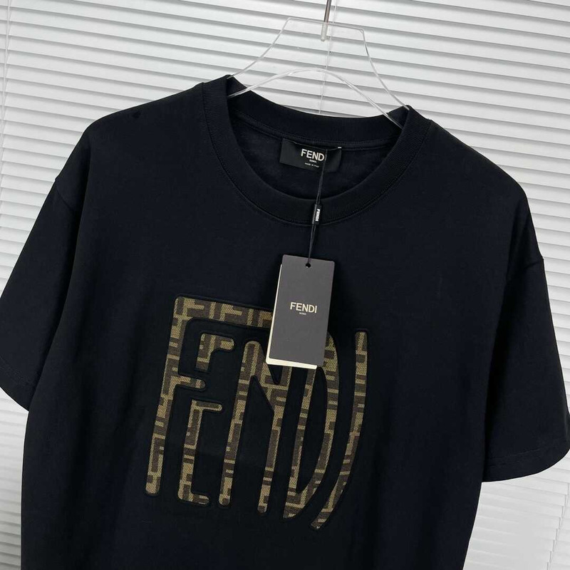 F**di cotton t-shirt black