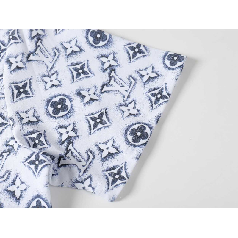 l**is V*t*n monogram cotton t-shirt white