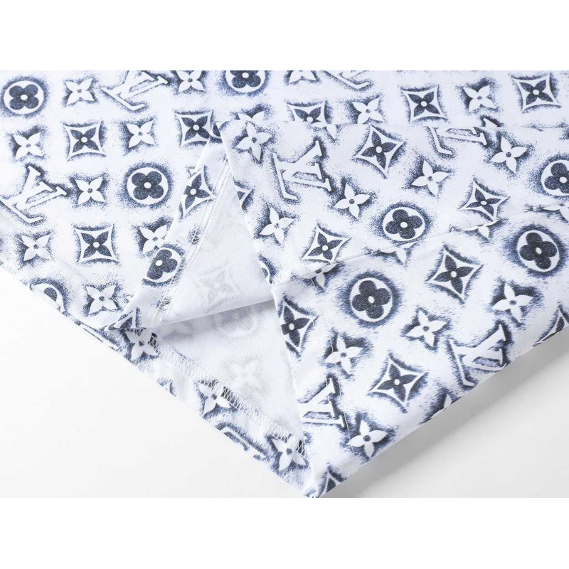 l**is V*t*n monogram cotton t-shirt white