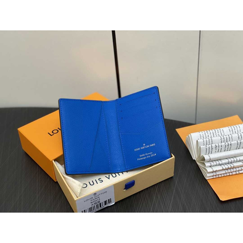 l**is V*t*n pocket organizer damier blue