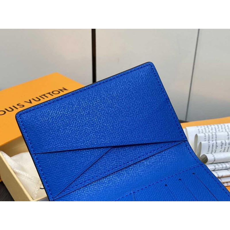l**is V*t*n pocket organizer damier blue