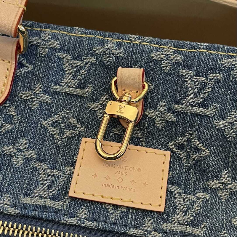 l**is V*t*n onthego mm tote bag denim blue