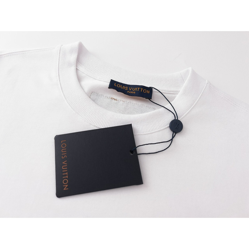 l**is V*t*n monogram printed t-shirt white