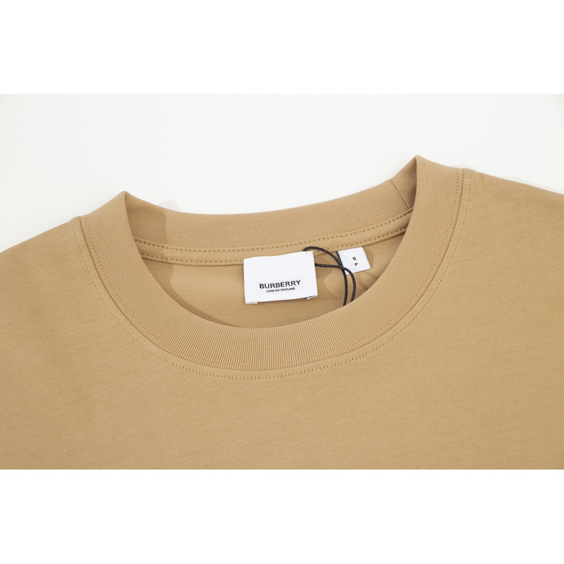 B**rry logo printed cotton t-shirt camel