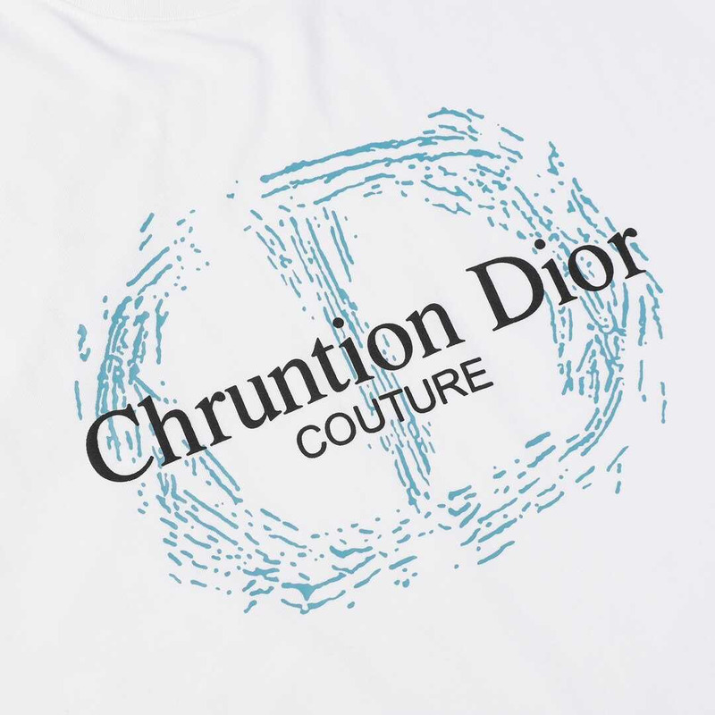 D*or cotton printed t-shirt white