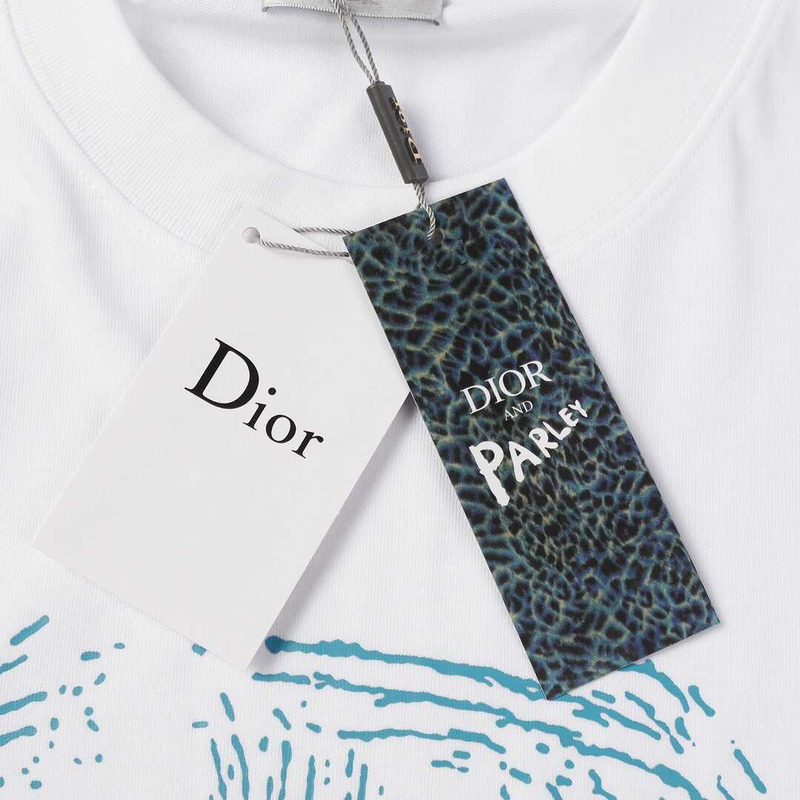 D*or cotton printed t-shirt white