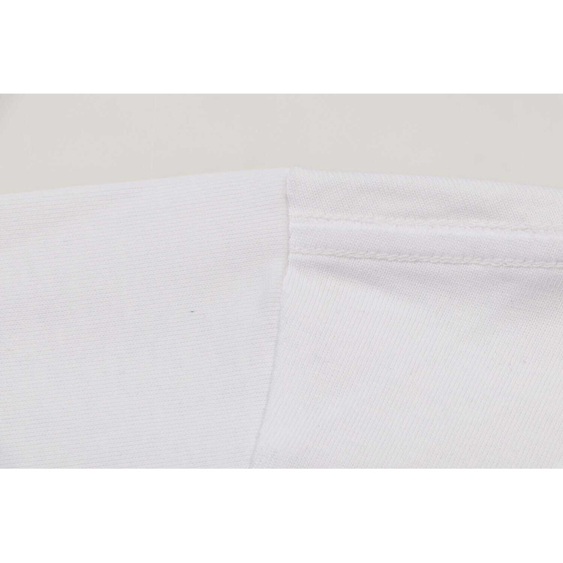 Pra*a cotton printed t-shirt white