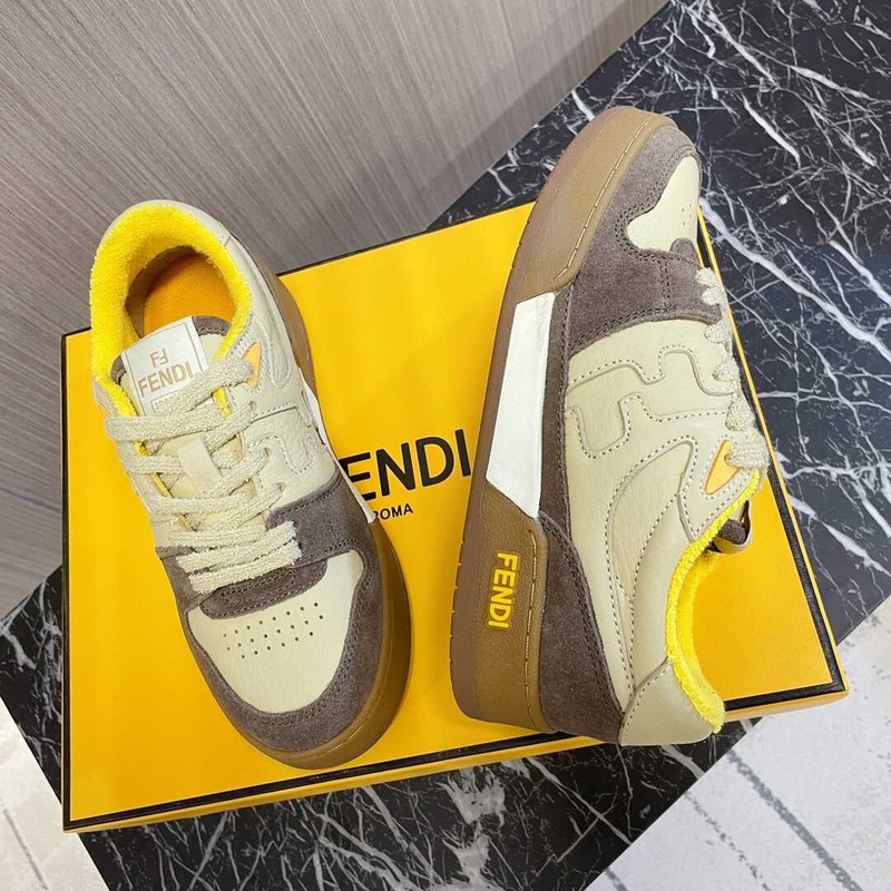 F**di match low top sneakers multi color