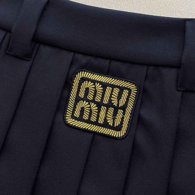 Miu Miu Mini Skirt Navy Blue