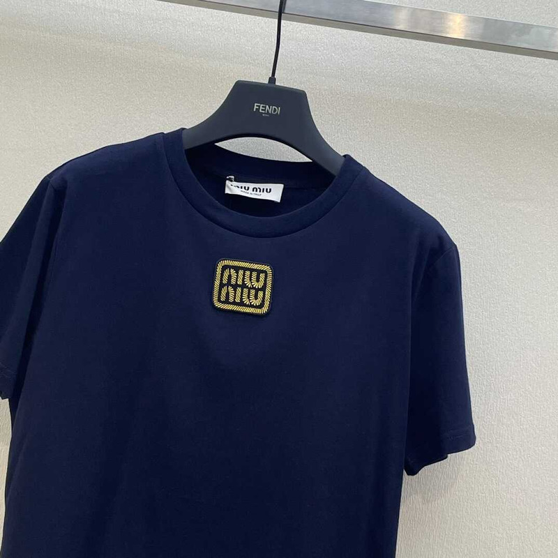 Miu Miu T-shirt Navy Blue