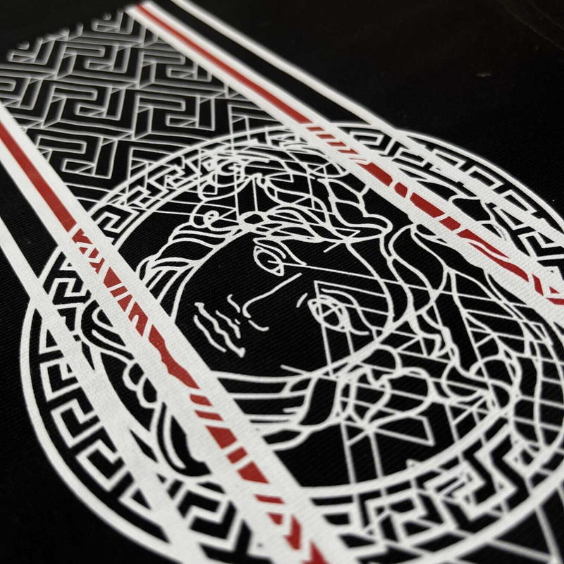 versace medusa F**e printed t-shirt black