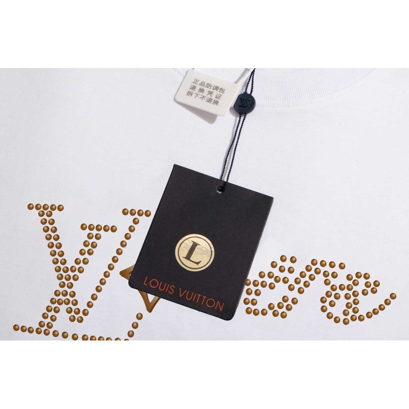 l**is V*t*n logo t-shirt white