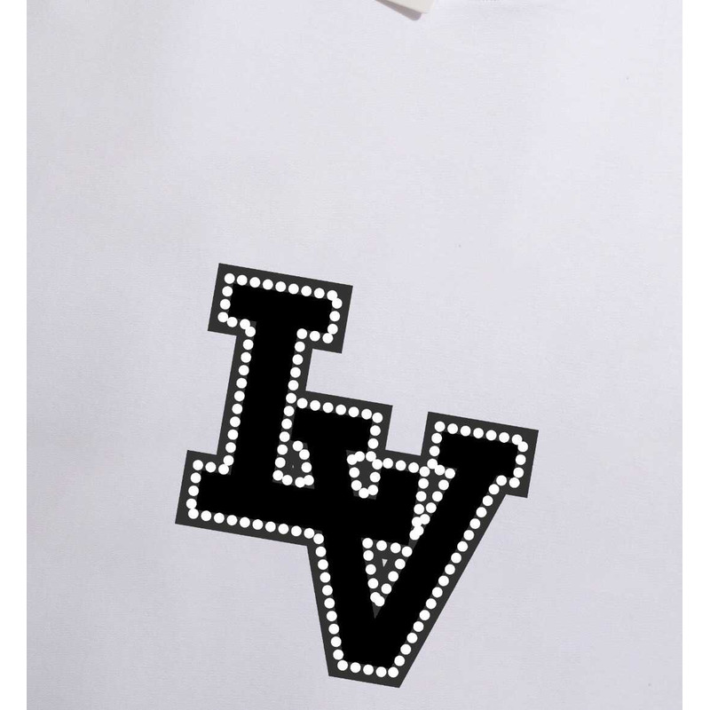 l**is V*t*n embroidered lv t-shirt white