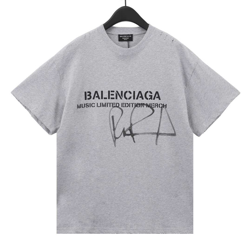 Ba*len*cia*ga rupaul oversized t-shirt heather grey/black