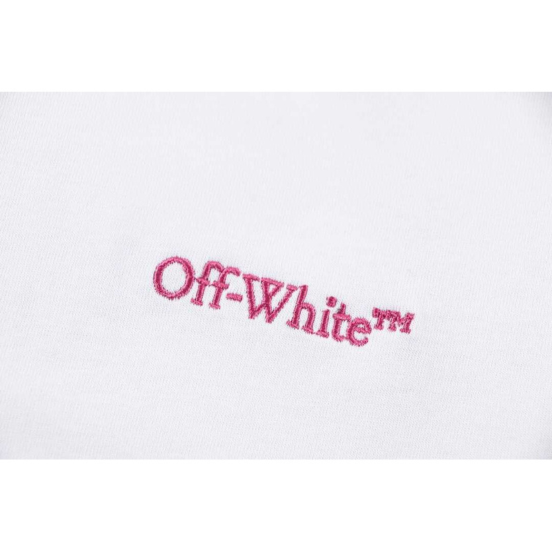 Off White Pink Arrow T-Shirt White