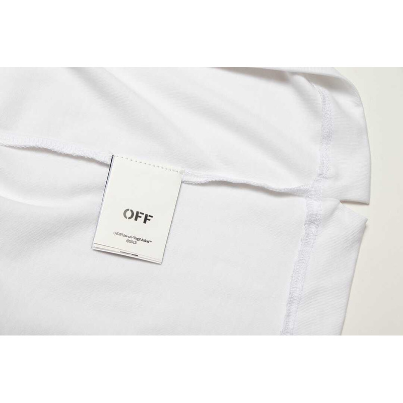 Off White Logic Slim T-Shirt White