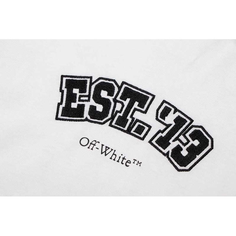 Off White Logic Slim T-Shirt White