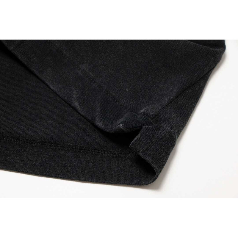 Off White Cotton T-Shirt Black