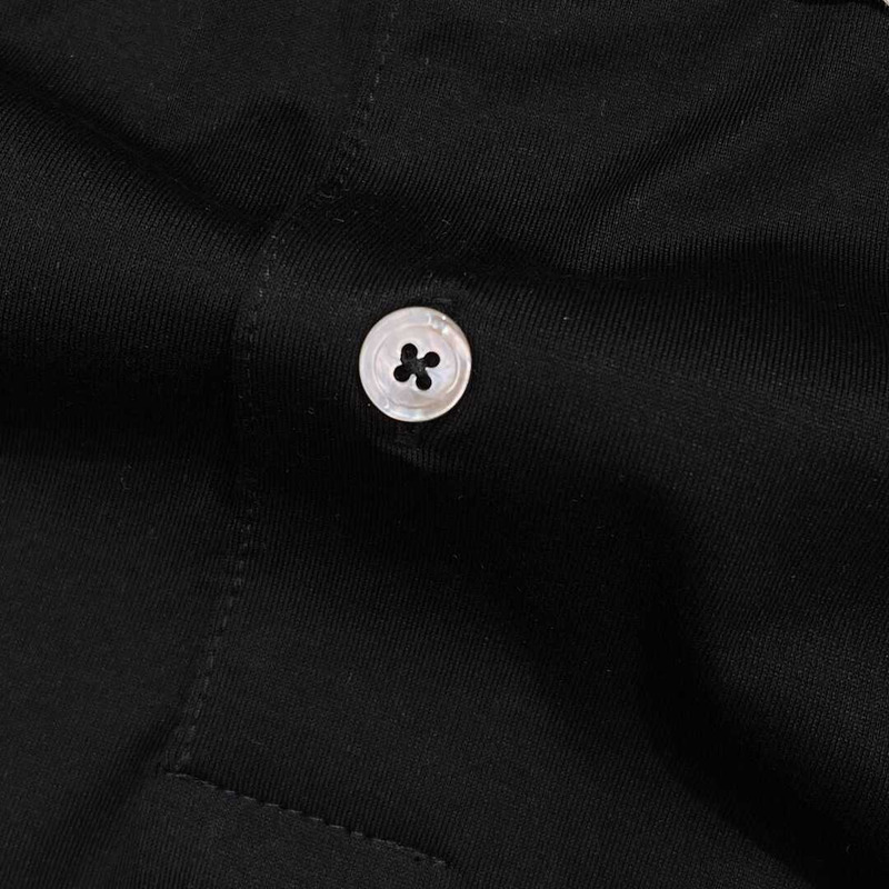 Loro piana Rainbow Stripe Detail Polo Shirt Black