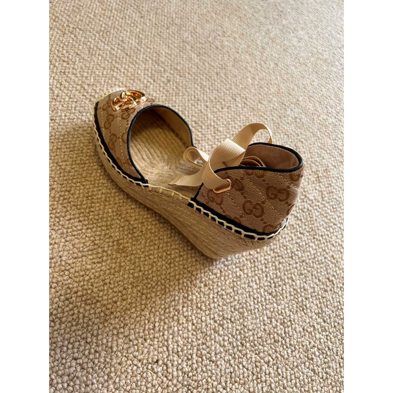 G*u*i gg logo espadrilles heels