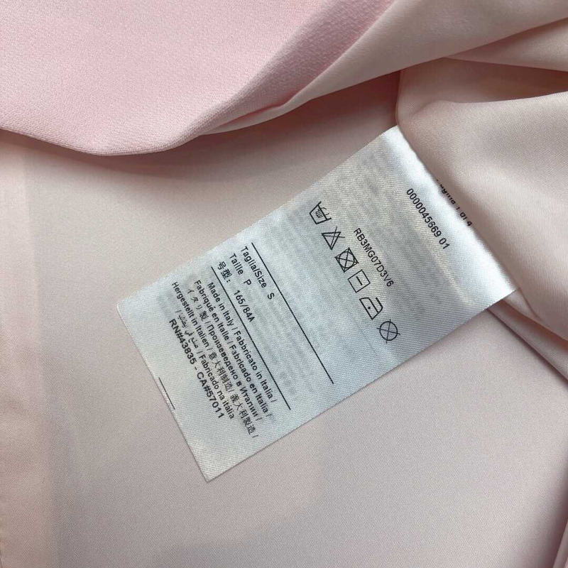 Valentino Embroidered Crepe Couture Short Dress Pink