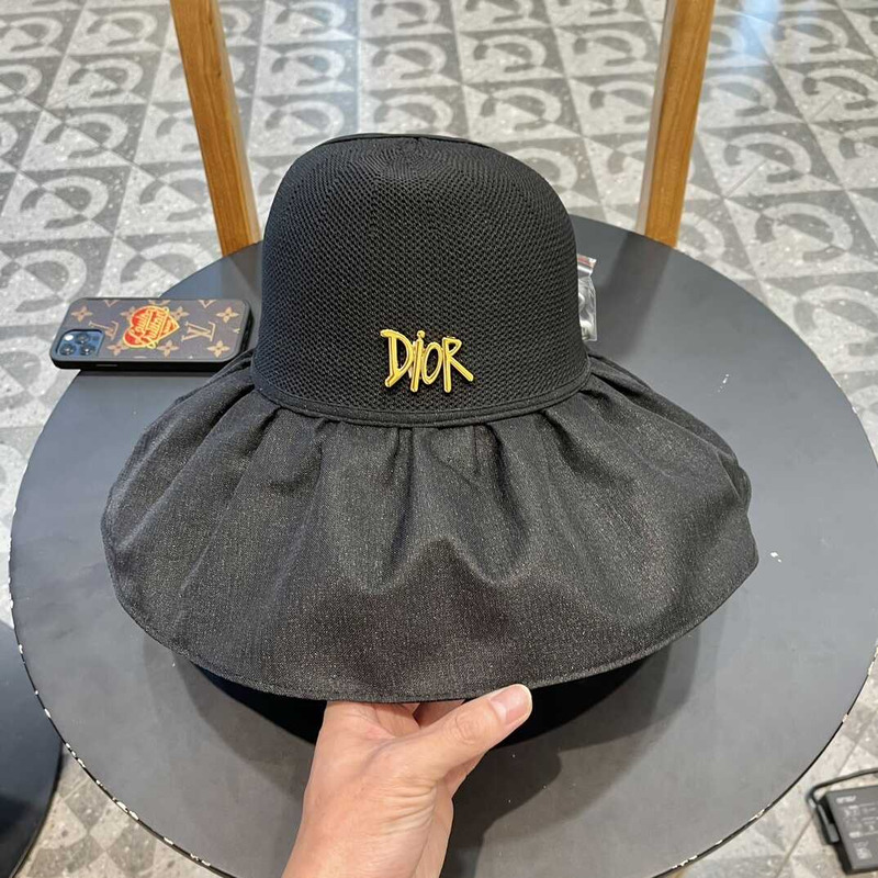 D*or logo bucket hat in black