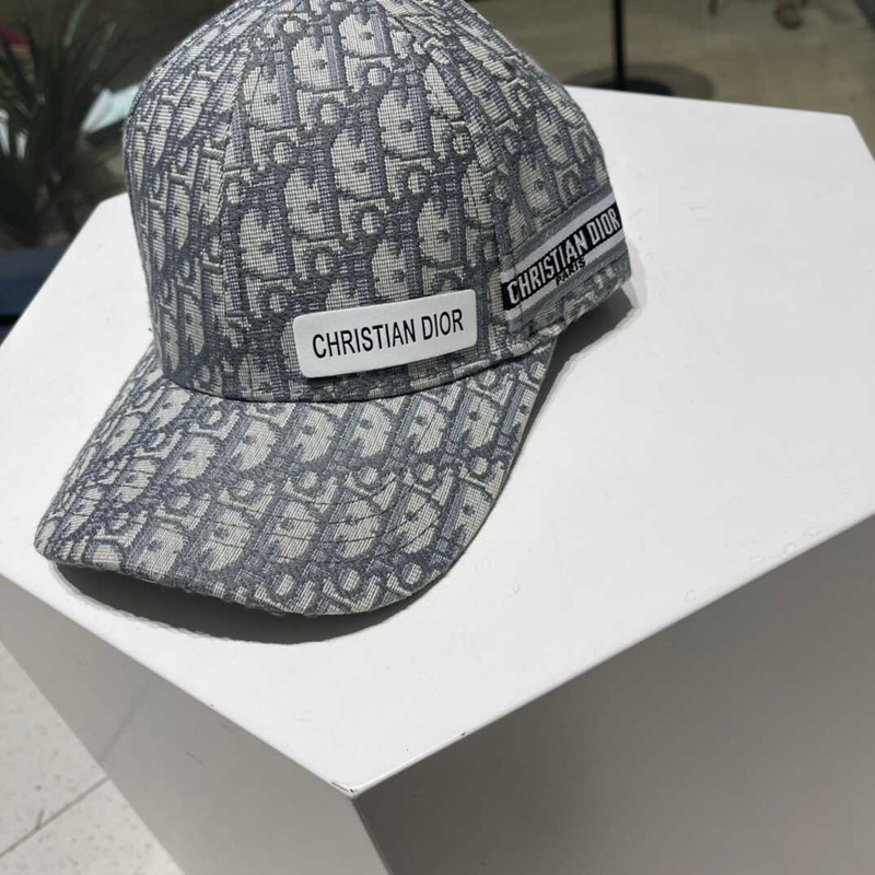 D*or logo oblique print cap