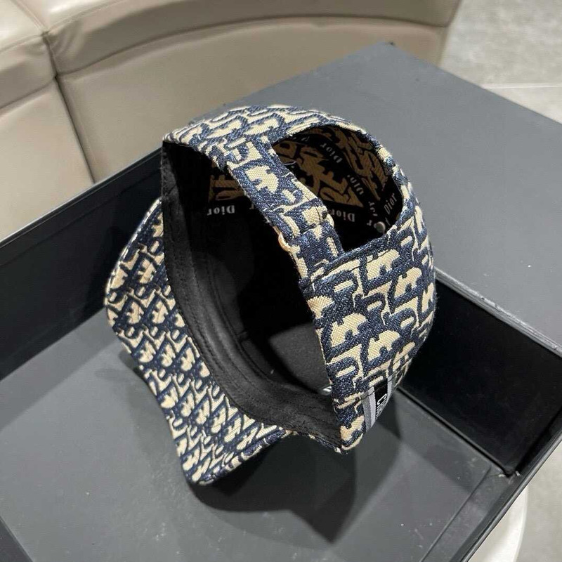 D*or logo oblique print cap