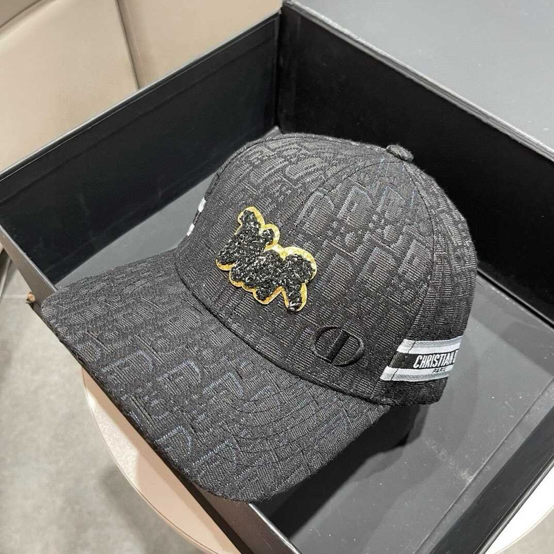 D*or logo oblique print cap