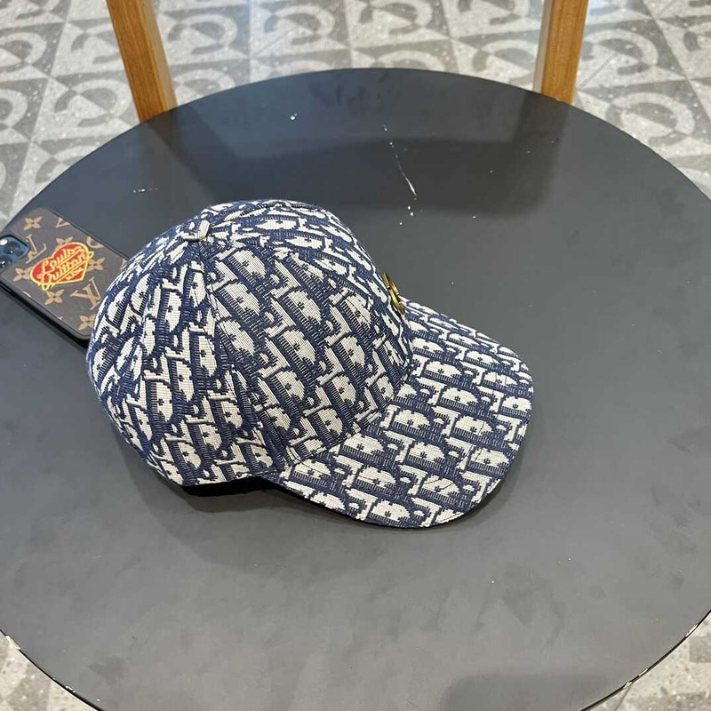 D*or logo oblique print cap