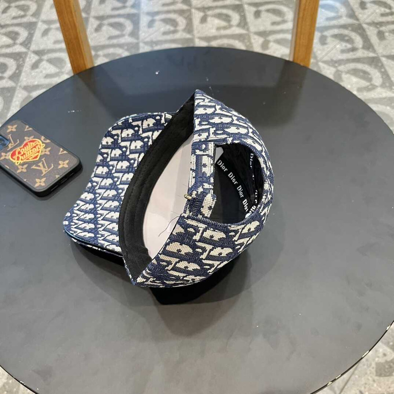D*or logo oblique print cap
