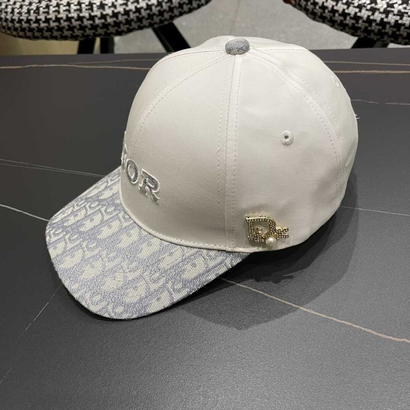 D*or logo oblique print cap