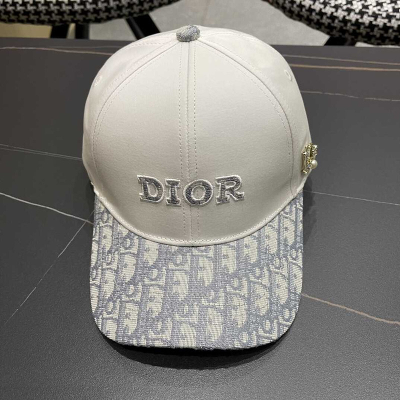 D*or logo oblique print cap