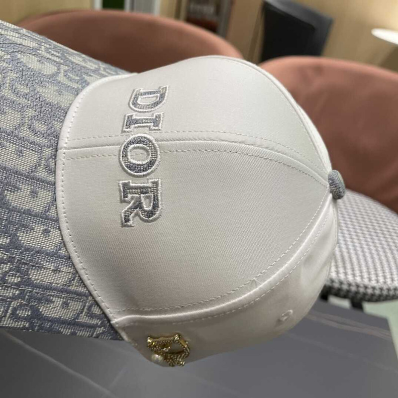 D*or logo oblique print cap