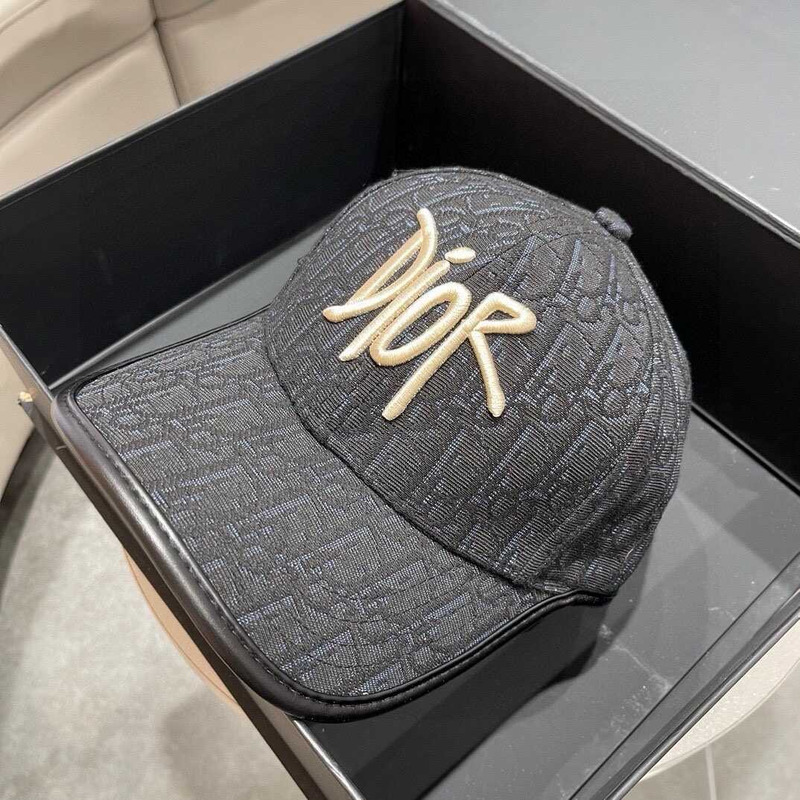 D*or logo oblique print cap