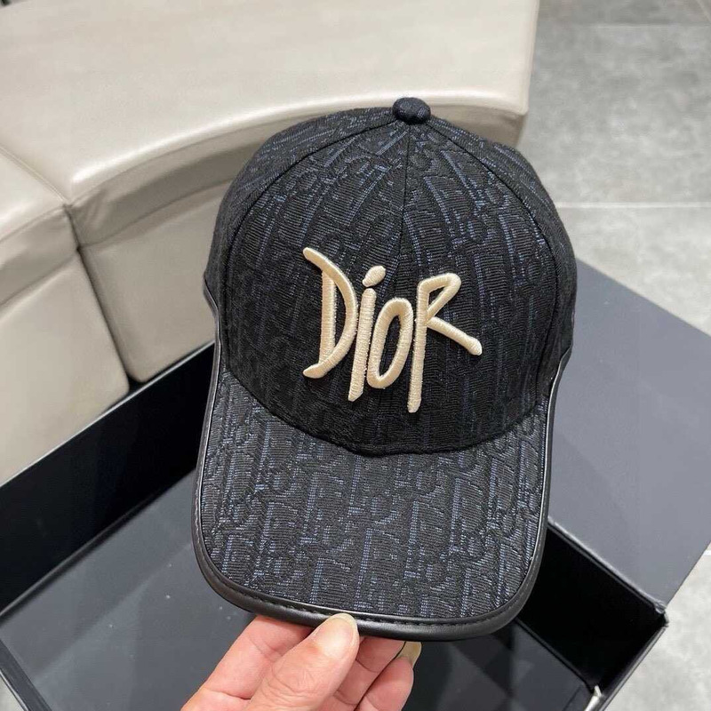 D*or logo oblique print cap
