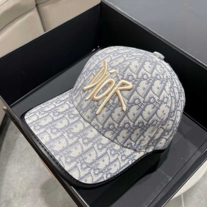 D*or logo oblique print cap
