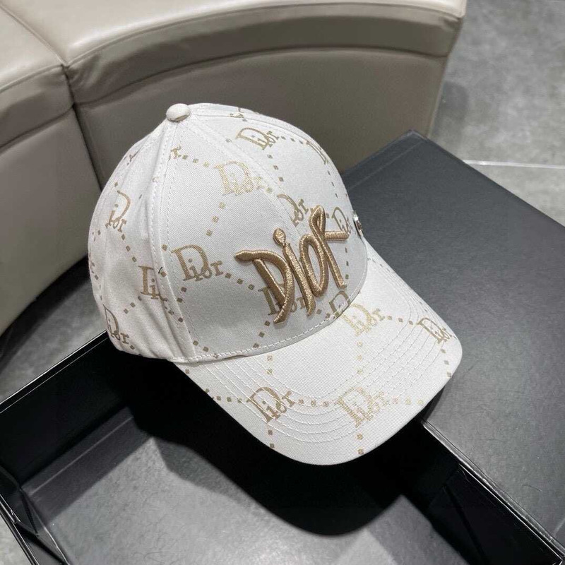 D*or logo oblique print cap