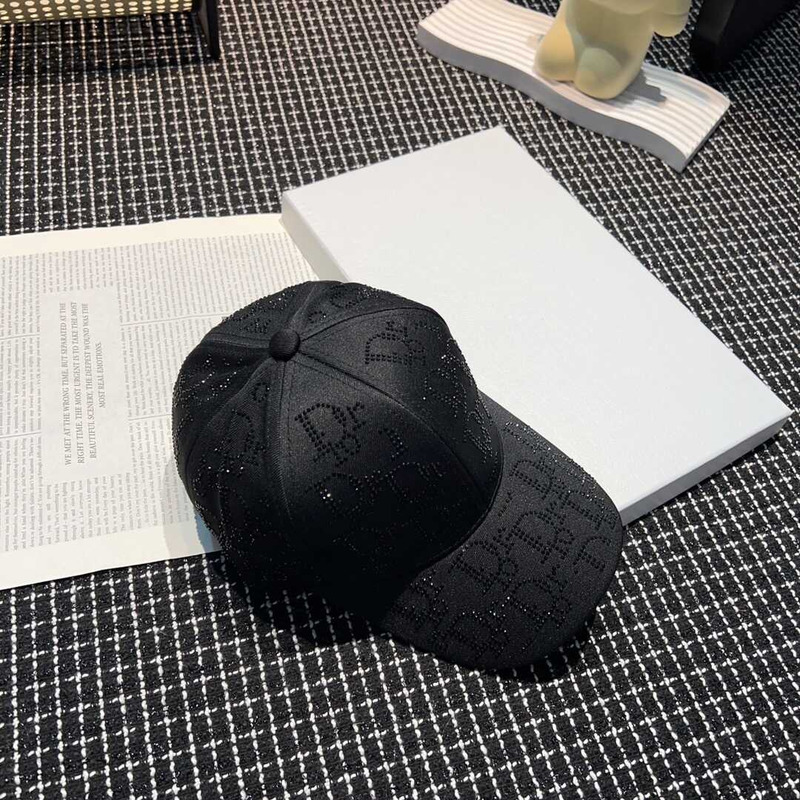 D*or logo oblique print cap