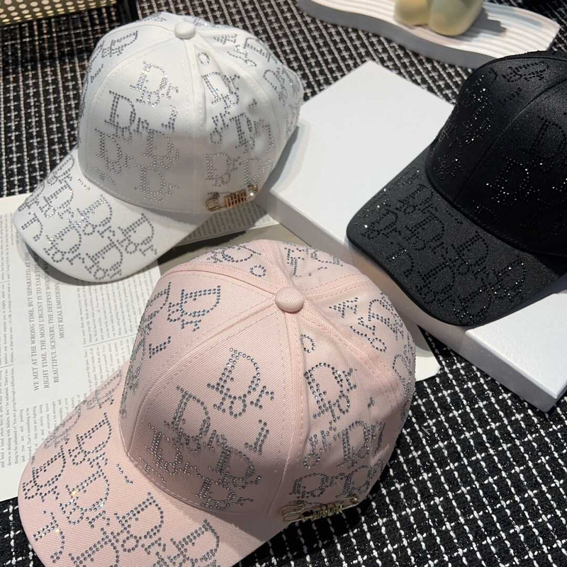 D*or logo oblique print cap