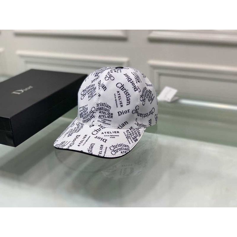 D*or logo oblique print cap