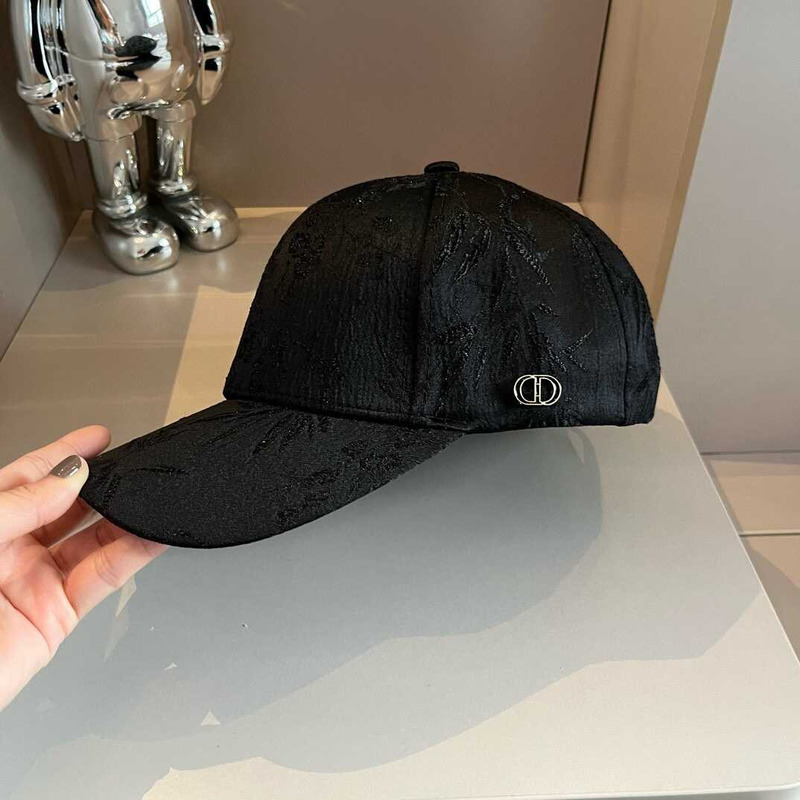 D*or oblique print cap in black