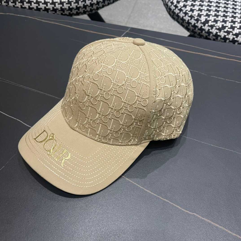 D*or oblique print cap in begie
