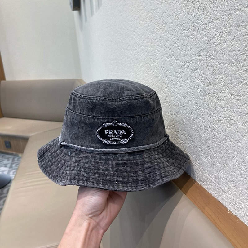 Pra*a denim bucket hat black