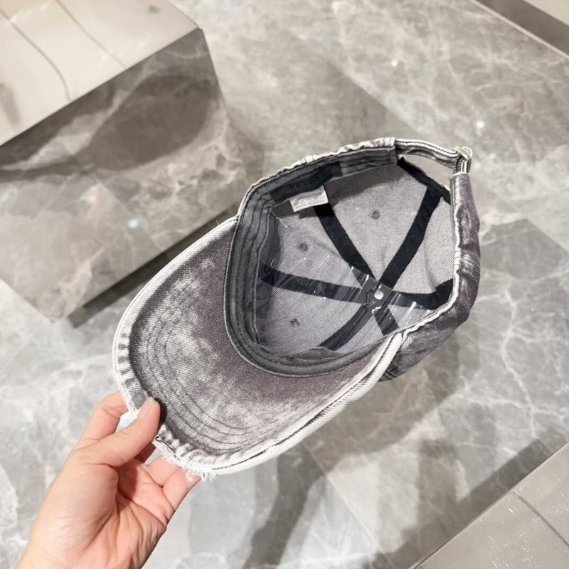 Pra*a denim baseball cap grey