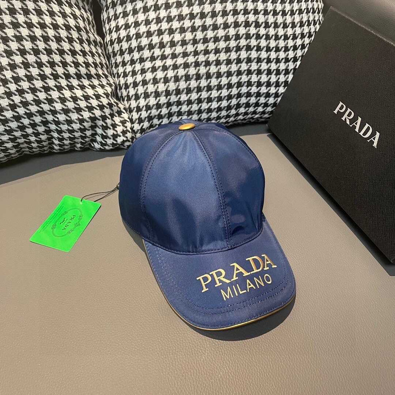 Pra*a re-nylon baseball cap blue