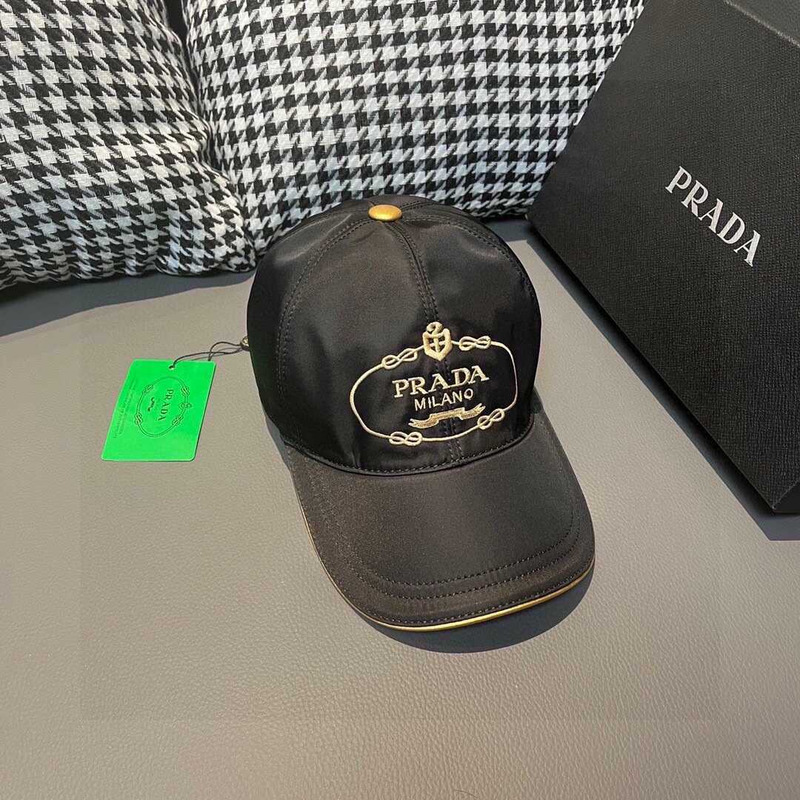 Pra*a re-nylon baseball cap black