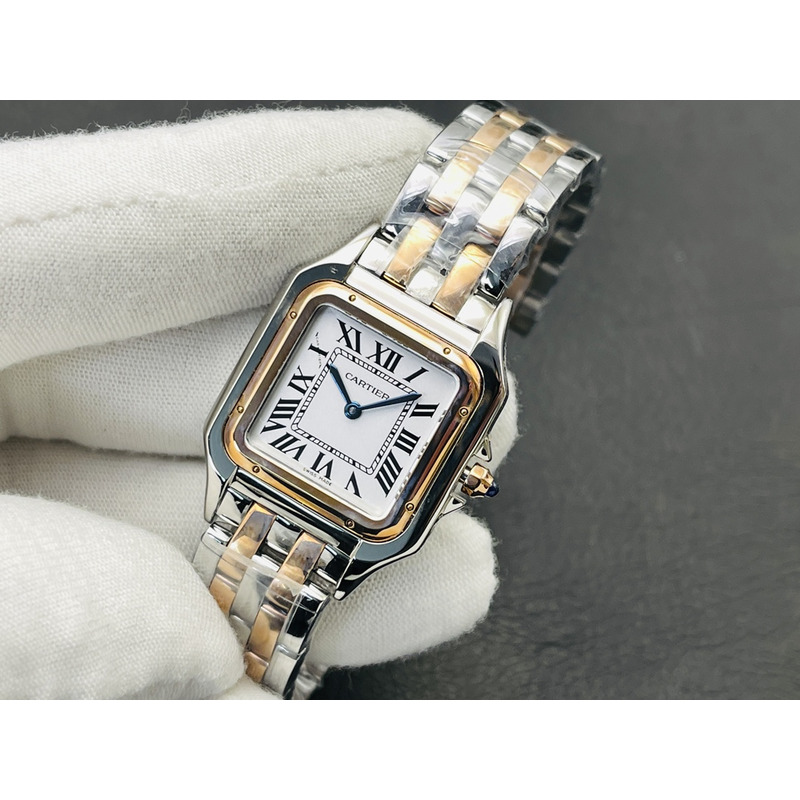 Cartier Panthère De Cartier Small 22mm White Dial Gold And Silver