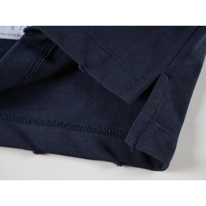 D*or navy blue slub cotton t shirt